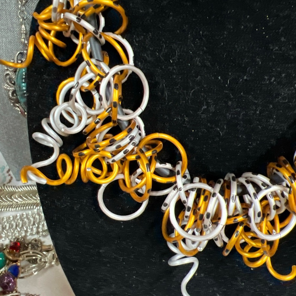 RARE Modernist David Spada Set Necklace & Earrings - Picture 2 of 8